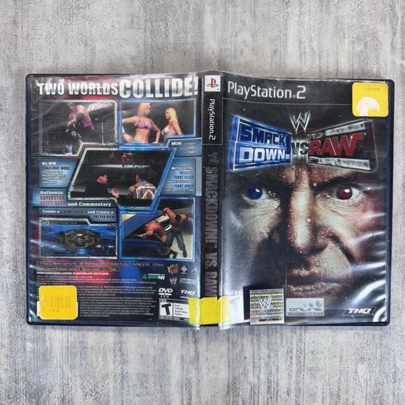 WWE SmackDown! vs. Raw (PlayStation 2, PS2 2004) No Manual Tested - Picture 5 of 5